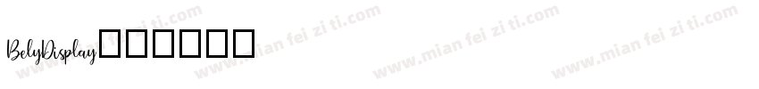 BelyDisplay字体转换