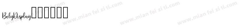 BelyDisplay字体转换