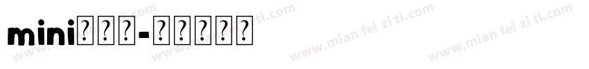 mini小奶牛字体转换