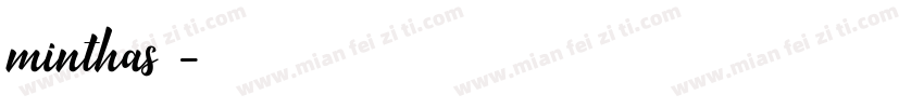 minthas字体字体转换