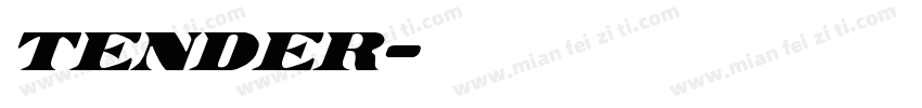 Tender字体转换