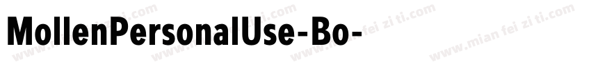 MollenPersonalUse-Bo字体转换