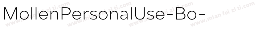 MollenPersonalUse-Bo字体转换