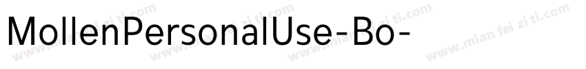 MollenPersonalUse-Bo字体转换