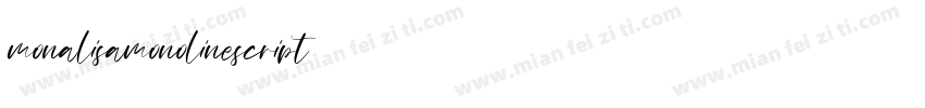 monalisamonolinescript字体转换