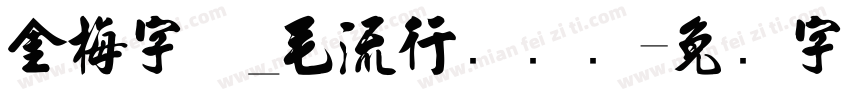 金梅字体_毛流行国际码字体转换