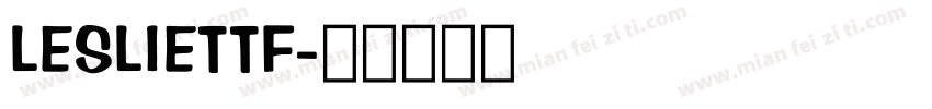 LESLIETTF字体转换