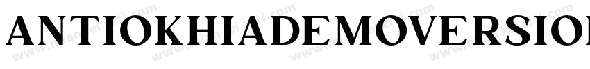 AntiokhiaDemoVersion字体转换