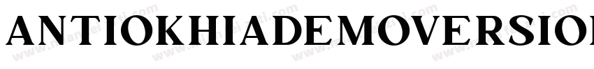 AntiokhiaDemoVersion字体转换