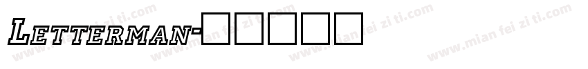 Letterman字体转换
