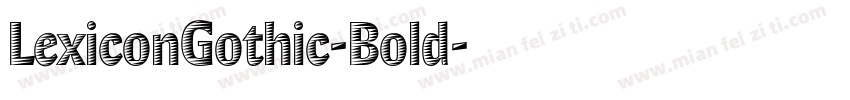 LexiconGothic-Bold字体转换