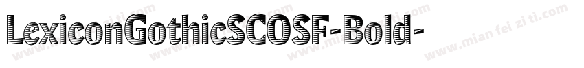 LexiconGothicSCOSF-Bold字体转换