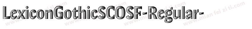 LexiconGothicSCOSF-Regular字体转换