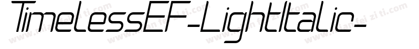 TimelessEF-LightItalic字体转换
