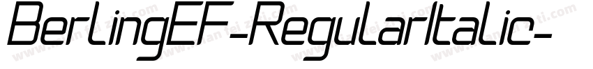 BerlingEF-RegularItalic字体转换