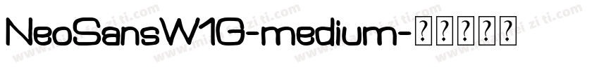 NeoSansW1G-medium字体转换