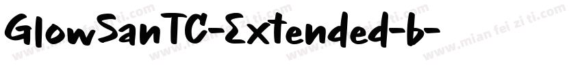 GlowSanTC-Extended-b字体转换