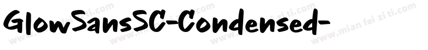 GlowSansSC-Condensed字体转换