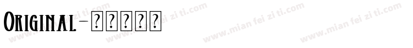 Original字体转换
