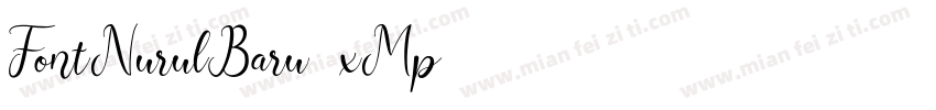 FontNurulBaru-xMp8字体转换