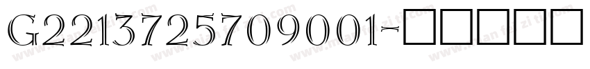 G2213725709001字体转换