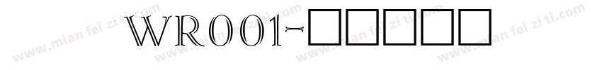 zyWR001字体转换