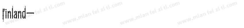 finland字体转换