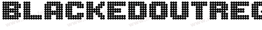 BlackedOutRegular-MM8x字体转换
