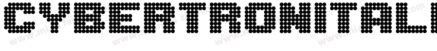 CybertronItalic-mO8x字体转换