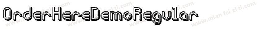OrderHereDemoRegular字体转换