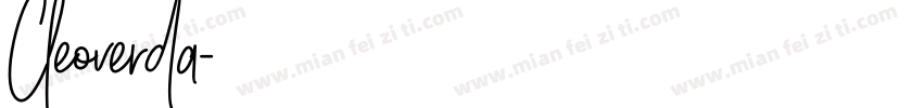 Cleoverda字体转换
