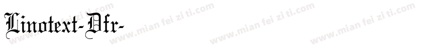 Linotext-Dfr字体转换