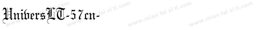 UniversLT-57cn字体转换