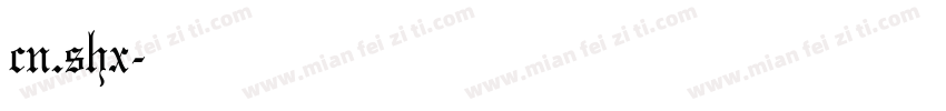 cn.shx字体转换