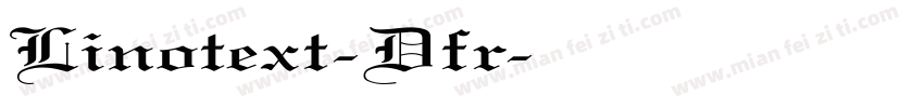 Linotext-Dfr字体转换