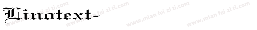Linotext字体转换