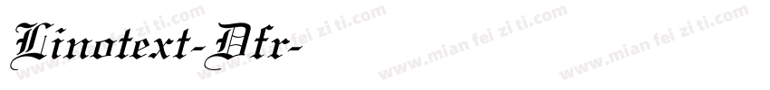 Linotext-Dfr字体转换