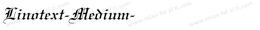 Linotext-Medium字体转换