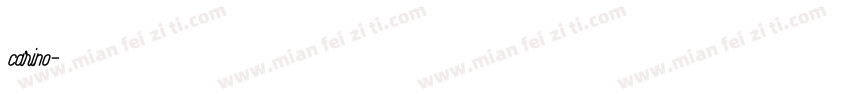 carino字体转换