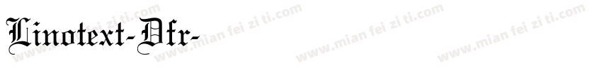 Linotext-Dfr字体转换