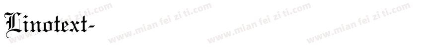 Linotext字体转换