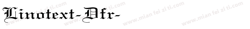 Linotext-Dfr字体转换
