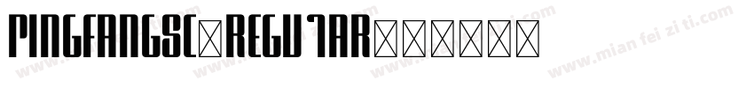 PingFangSC-Regu1ar字体转换