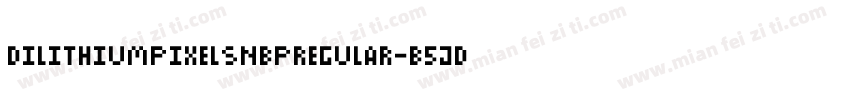 DilithiumPixelsNbpRegular-B5jd字体转换