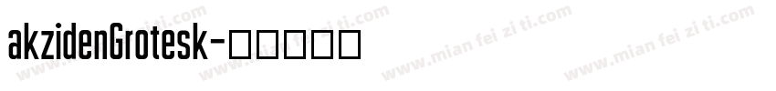 akzidenGrotesk字体转换