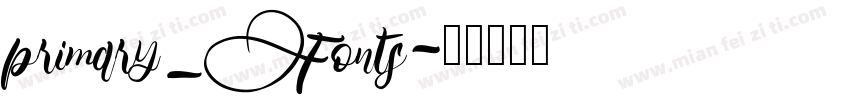 primary_Fonts字体转换