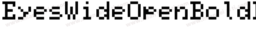 EyesWideOpenBoldPersonalUse-05DX字体转换