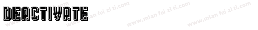 deactivate字体转换
