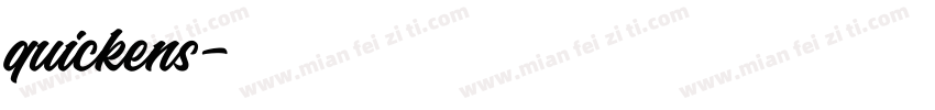 quickens字体转换
