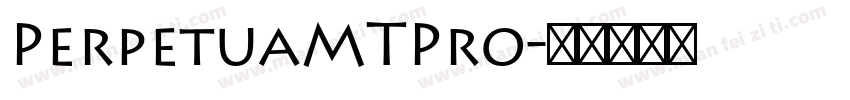 PerpetuaMTPro字体转换